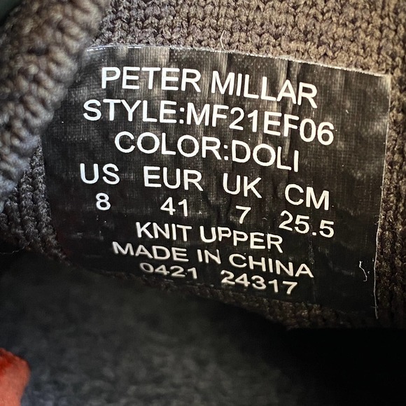 EUC Peter Millar Hyperlight Glide Sneaker Olive Green Doli Golf Shoe Men 8 Box - Picture 9 of 16